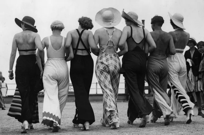 beach pajamas 1920s 1930s