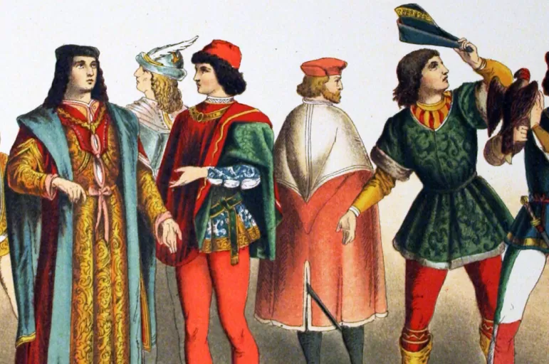 pakaian pria eropa abad 15