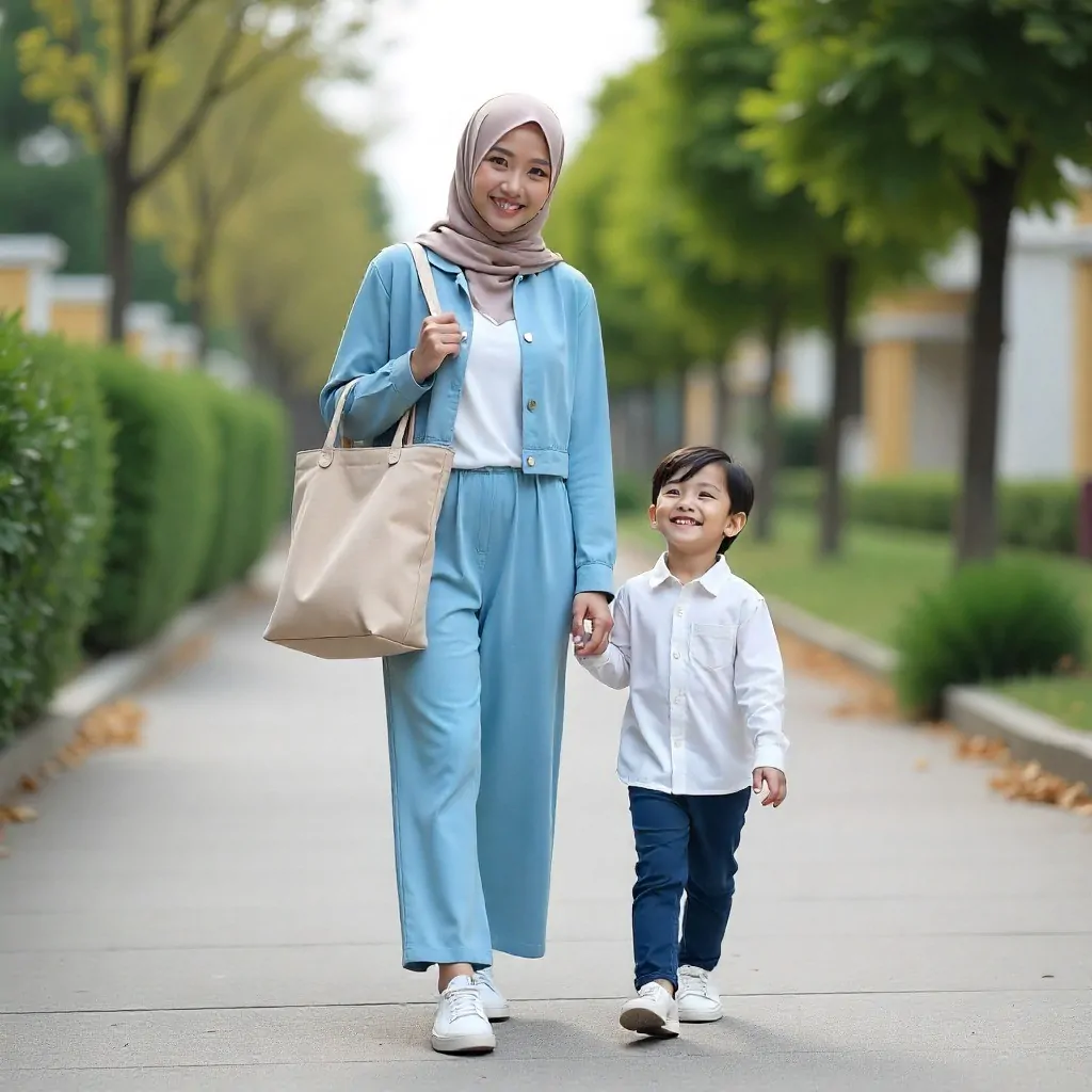 baju syar'i jemput anak