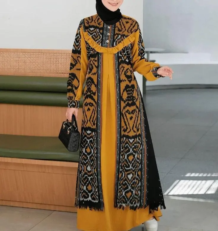 gamis tenun