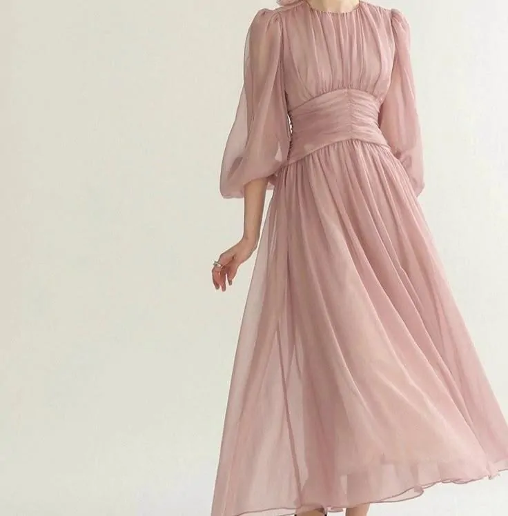 dress dusty pink
