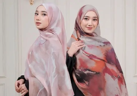 bahan hijab yang adem