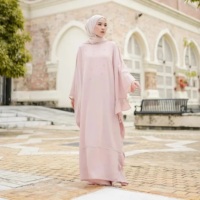 dusty pink cocok dengan jilbab warna apa