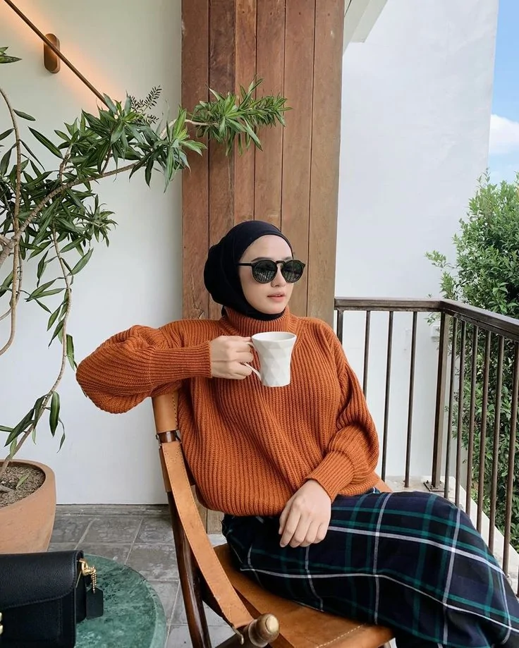 baju terakota cocok dengan hijab warna apa