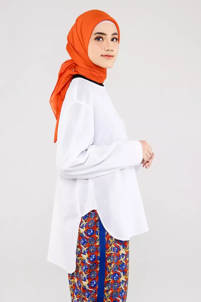 baju putih cocok dengan hijab warna apa