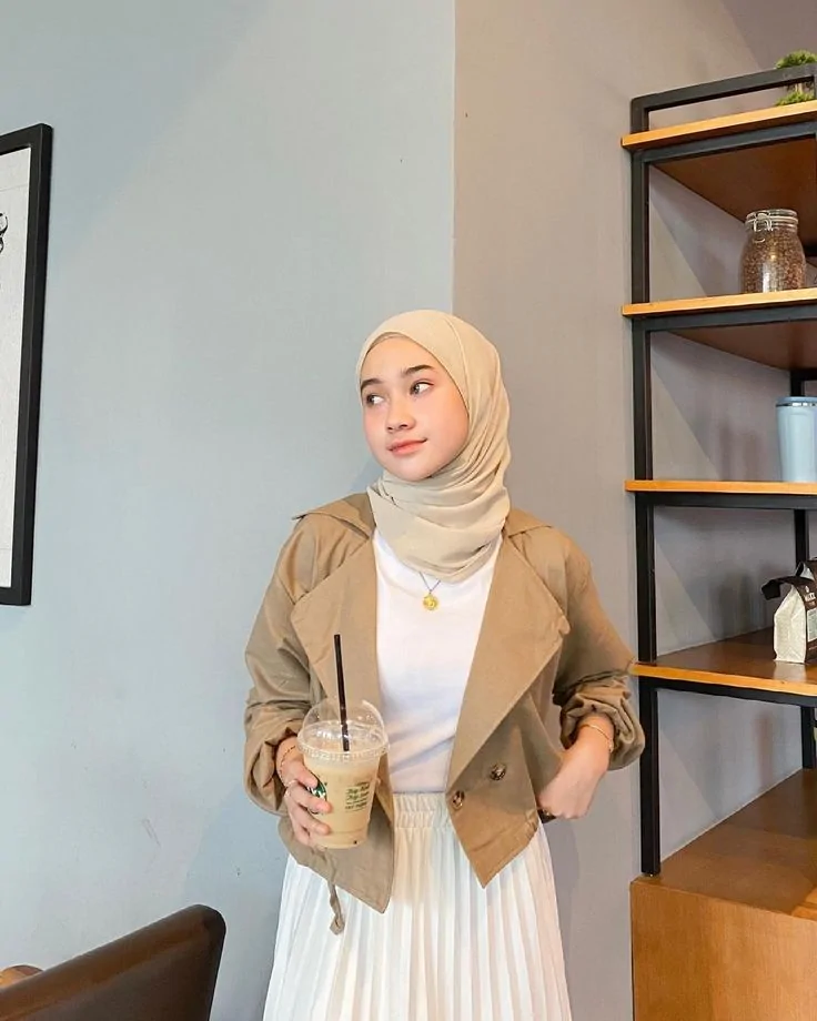 jilbab untuk baju latte