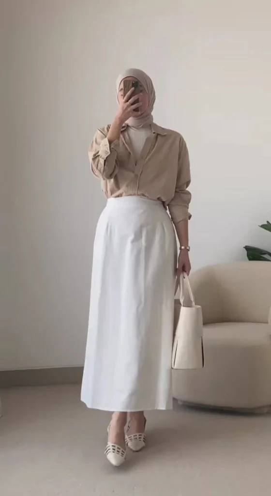 jilbab untuk baju latte