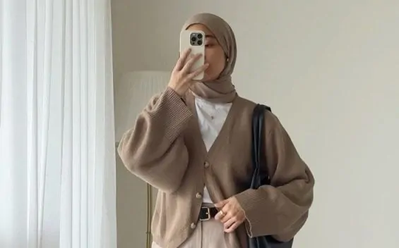 jilbab untuk baju latte